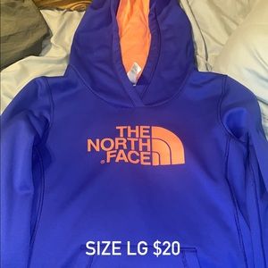 3 North face Hoodies in great condition. 50 for all 3 or 20 each